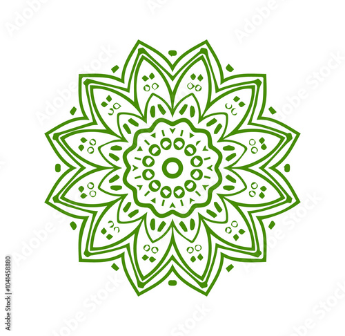 Beautiful flower art and mandala floral design
