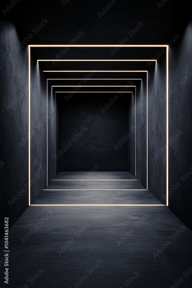 modern abstract corridor with lighting modern abstract corridor with lighting
