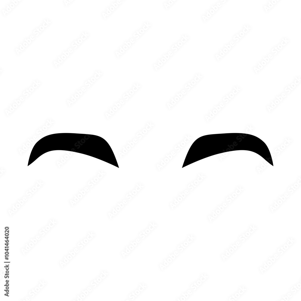 Brows icon vector. Eyebrow illustration sign. Forehead symbol or logo. Brows icon vector. Eyebrow illustration sign. Forehead symbol or logo.