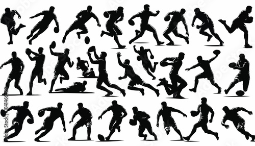 rugby silhouettes