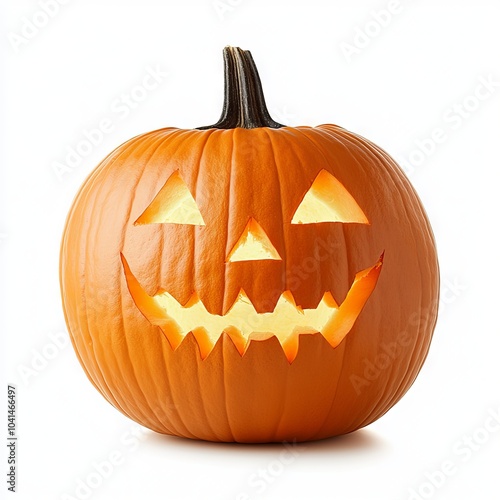 Halloween Pumpkin on white background photo