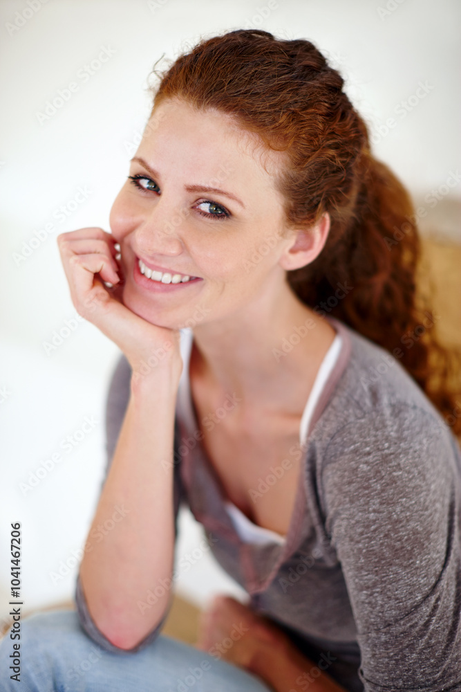 Portrait, woman and rest on steps at house for calm morning, weekend break and peace with gratitude. Smile, girl and relaxing on apartment stairs with comfort, confidence and carefree for enjoyment Portrait, woman and rest on steps at house for calm morning, weekend break and peace with gratitude. Smile, girl and relaxing on apartment stairs with comfort, confidence and carefree for enjoyment