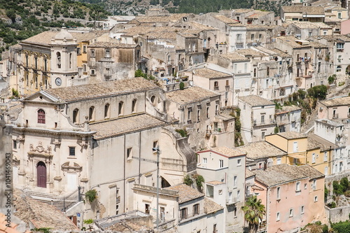 view of the city of Ragusa Ibla in Sicily