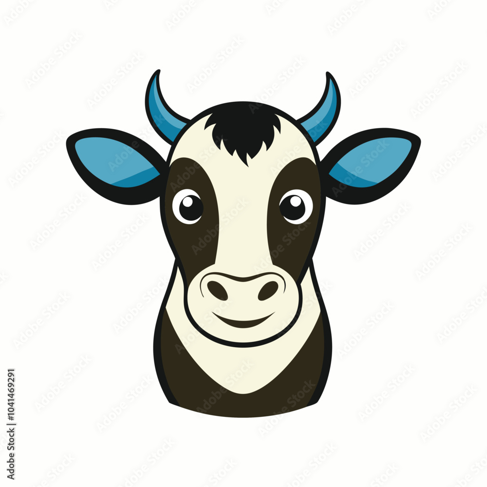 Cow colourful logo Cow colourful logo