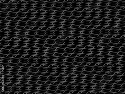 Black metal texture steel background. Luxurious steel ornament. Perforated metal sheet.