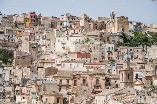 view of the city of Ragusa Ibla in Sicily