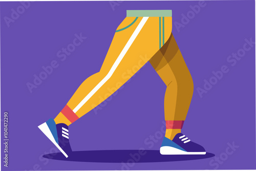  Jogger pant vector art illustration