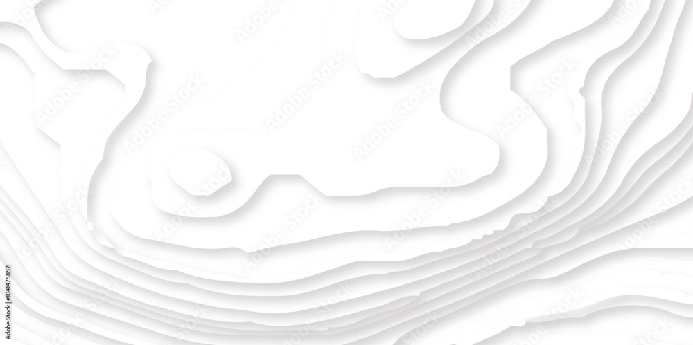 Abstract White Paper cut background. Modern 3d Paper cut background. Geometric layered curve line white vector Abstract White Paper cut background. Modern 3d Paper cut background. Geometric layered curve line white vector