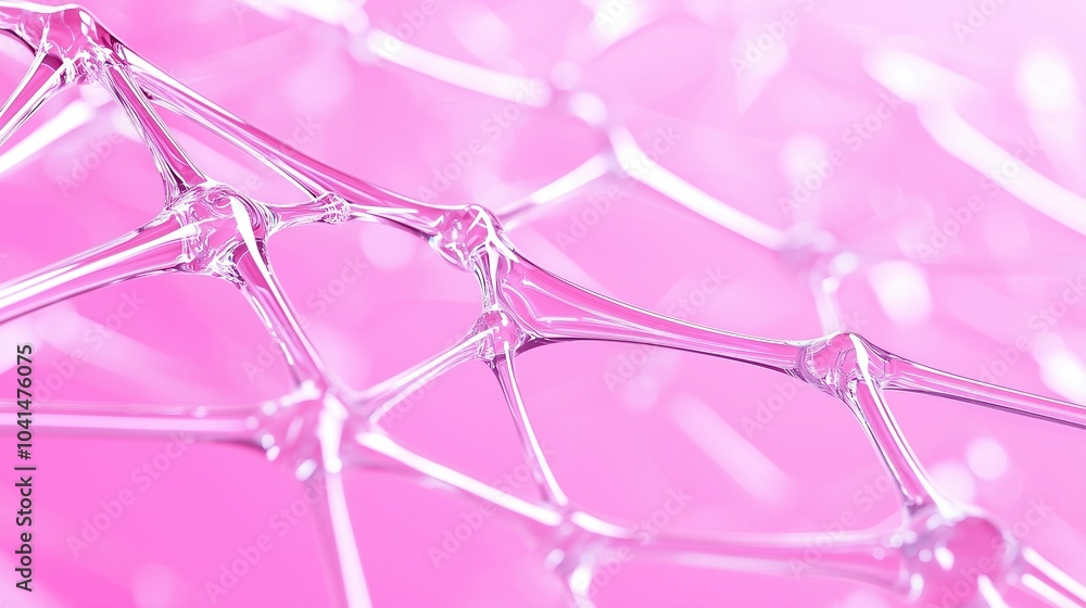 Abstract Pink Cell Structure Abstract Pink Cell Structure