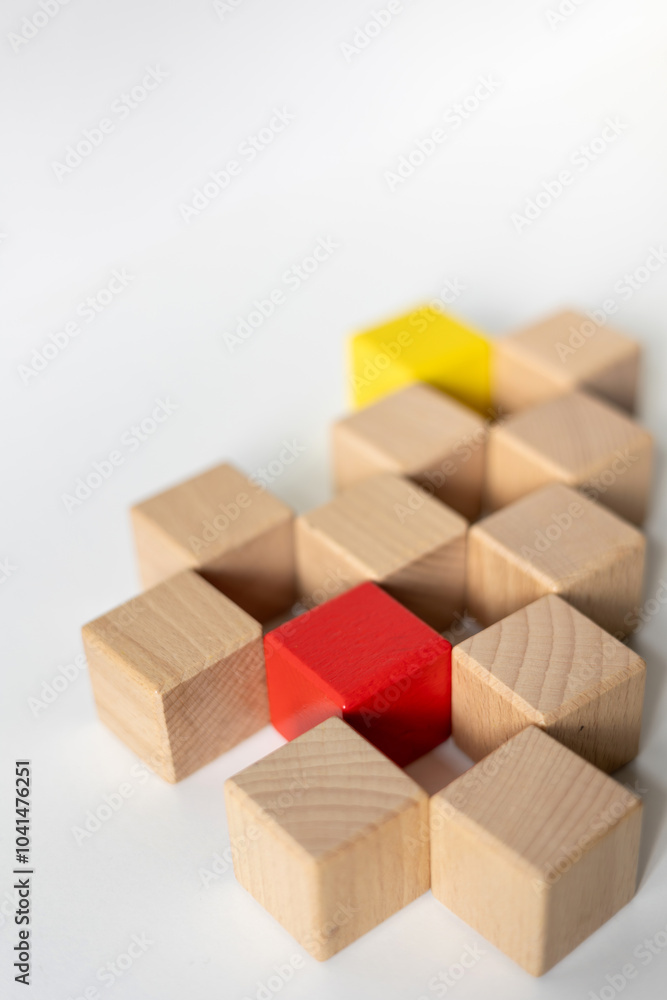 Obraz premium The image symbolizes inclusion, highlighting the importance of creating a safe environment for people with disabilities. autism, inclusive learning.