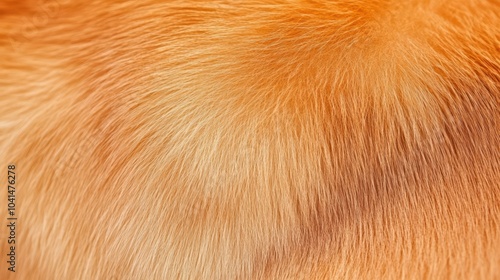 Golden Fur Texture: A close-up macro shot of soft, golden fur, capturing the intricate details and warm, inviting texture. Perfect for backgrounds, textures, and pet-related projects.   photo