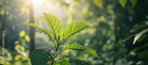 Kratom Plant Mitragyna Speciosa In Tropical Nature Borneo photo