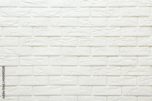 Obraz na płótnie White brick wall background, copyspace w salonie