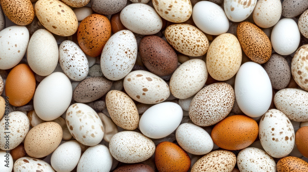 Colorful Bird Eggs Collection, Easter eggs Colorful Bird Eggs Collection, Easter eggs