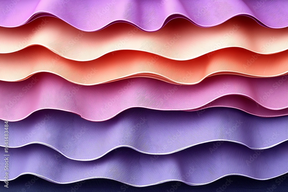 Abstract Wavy Pattern with Vibrant Colors in Purple, Pink, and Orange Hues Abstract Wavy Pattern with Vibrant Colors in Purple, Pink, and Orange Hues