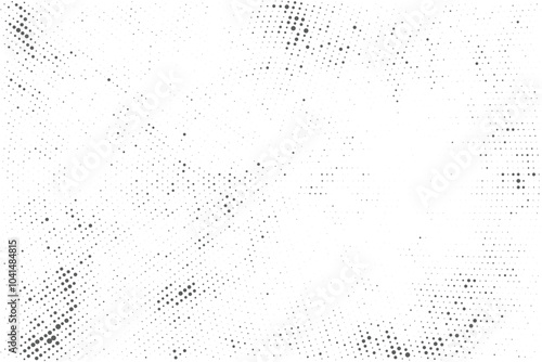 Black and white grunge halftone pattern texture background 