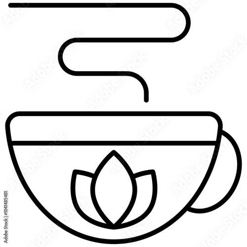 Teetasse Yoga Meditation Kräuter