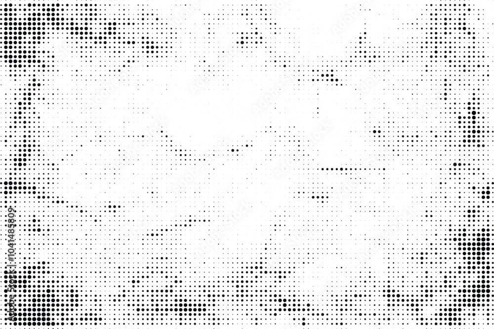 Black and white grunge halftone pattern texture background
Black and white grunge halftone pattern texture background