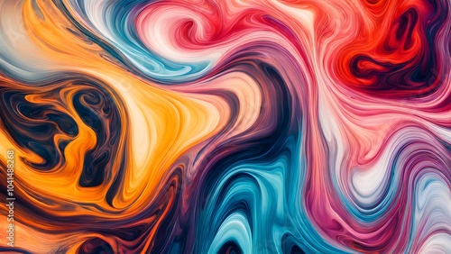 Endless Waves of Colorful Swirls and Abstract Fluid Forms, Uniting Energetic Strokes and Soft Blends of Warmth and Coolness to Create a Visual Symphony of Motion (20)