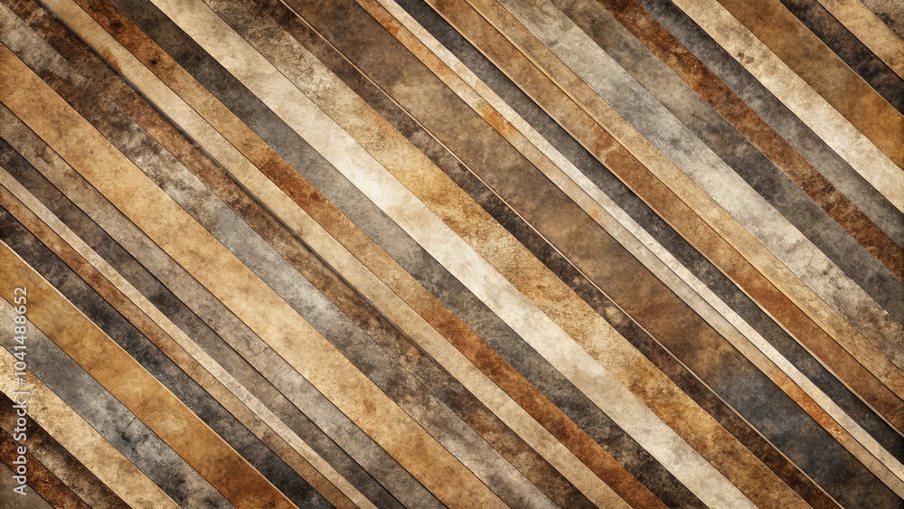 A symphony of muted browns and grays, diagonal stripes evoke a weathered yet elegant abstract composition. A symphony of muted browns and grays, diagonal stripes evoke a weathered yet elegant abstract composition.