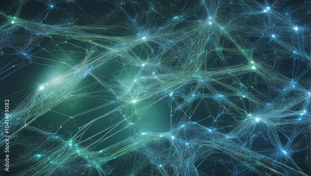 Blue and green glowing abstract pattern Blue and green glowing abstract pattern