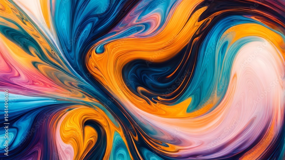 Endless Waves of Colorful Swirls and Abstract Fluid Forms, Uniting Energetic Strokes and Soft Blends of Warmth and Coolness to Create a Visual Symphony of Motion (51) Endless Waves of Colorful Swirls and Abstract Fluid Forms, Uniting Energetic Strokes and Soft Blends of Warmth and Coolness to Create a Visual Symphony of Motion (51)