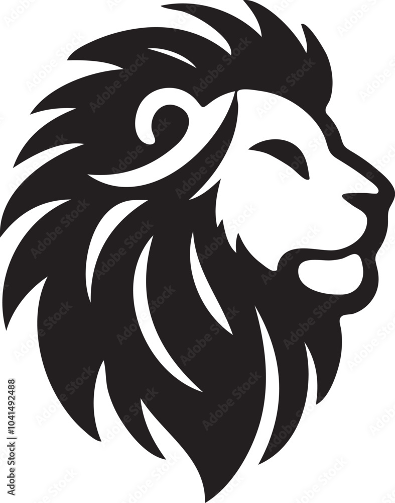 Fototapeta premium lion head vector