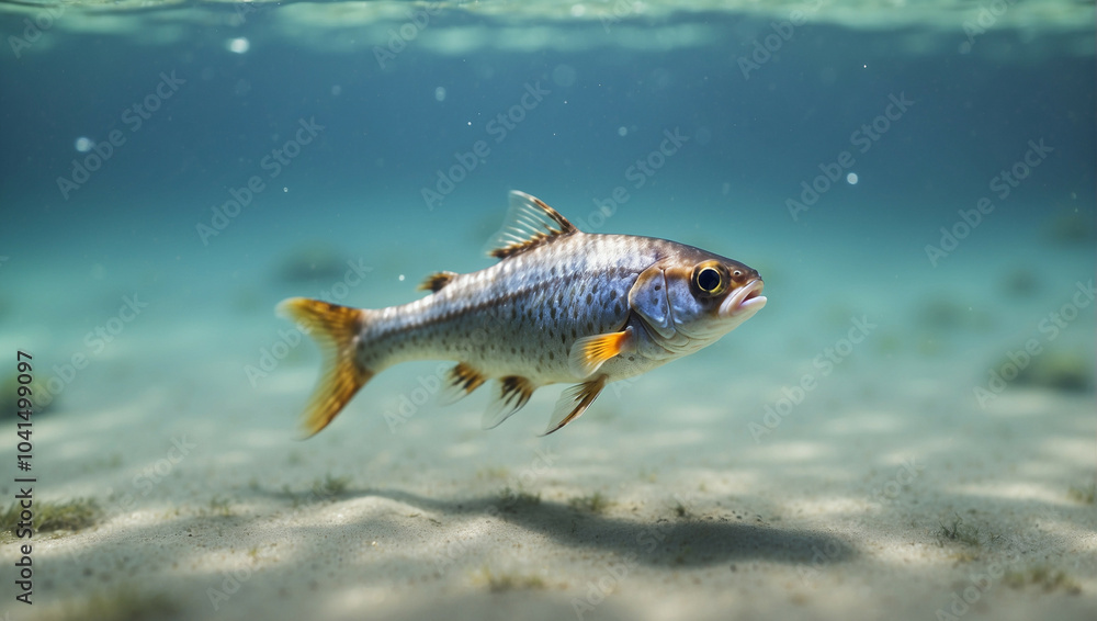 Naklejka premium a small fish