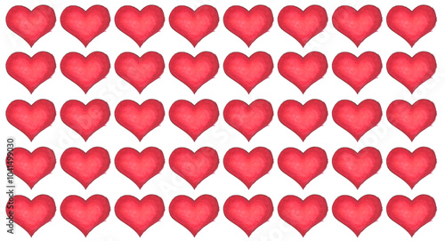 Rotes Herz vor weissem Hintergrund