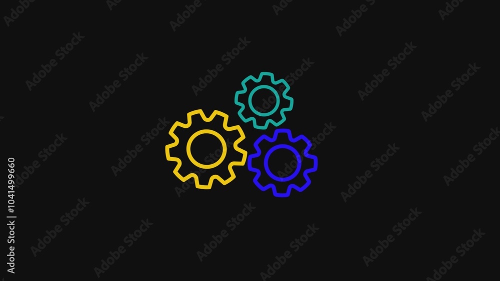 Setting Icon set. Cog Settings Icon Symbol Setting Icon set. Cog Settings Icon Symbol