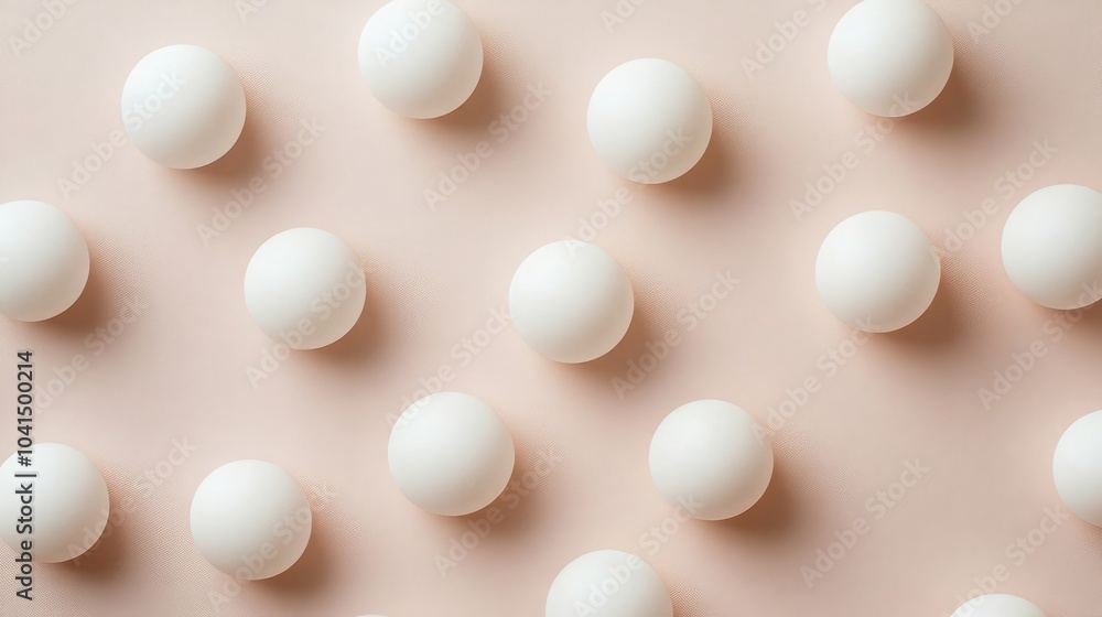 White Balls Against a Simple Background White Balls Against a Simple Background