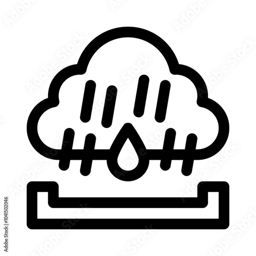 Rainwater Harvesting line icon