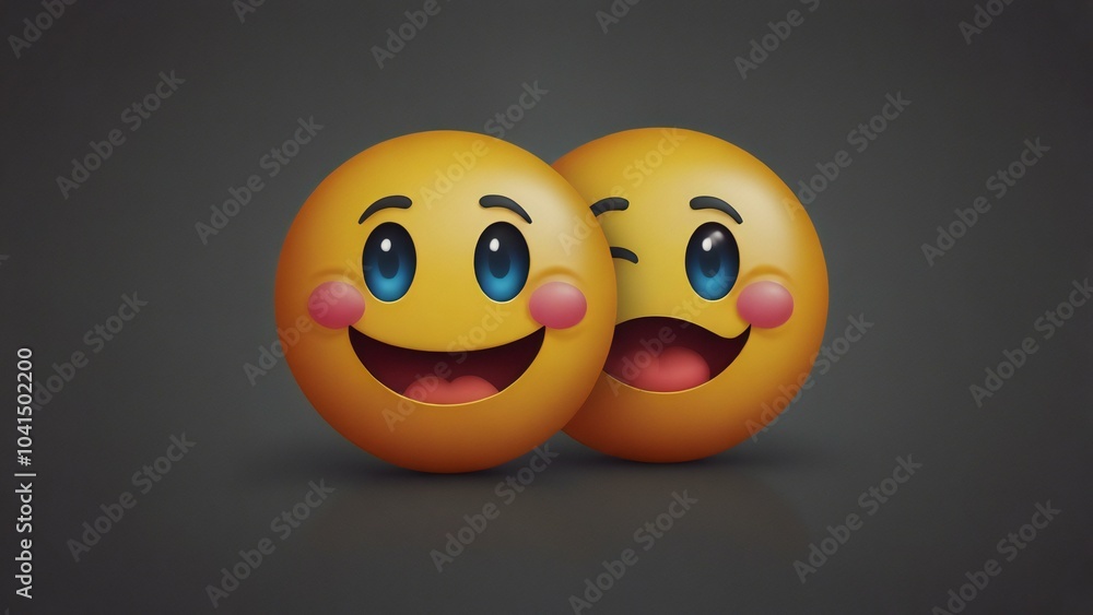 Fototapeta premium smiley face on a white background