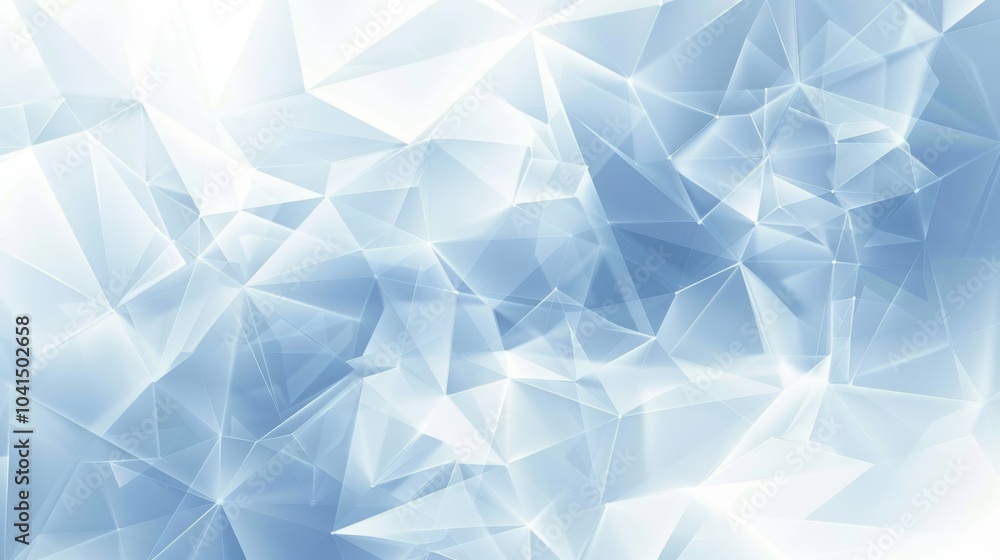 Abstract light blue background with geometric shapes layered in a transparent, crystalline style. Modern art Abstract light blue background with geometric shapes layered in a transparent, crystalline style. Modern art