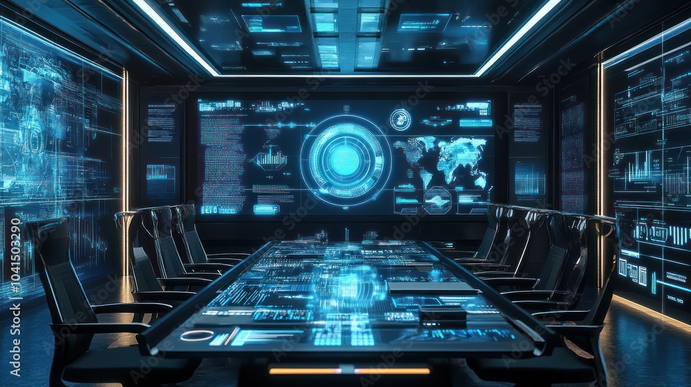 Futuristic Command Center Futuristic Command Center