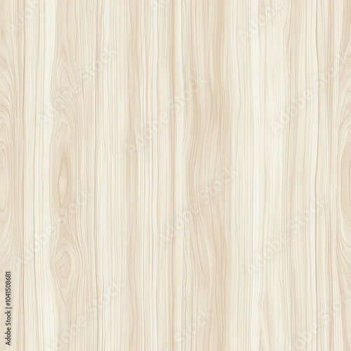 Seamless realistic pattern of perfect sycamore wood texture, white to cream color for background used, designed with a completely smooth texture and a single, even beige to ligh