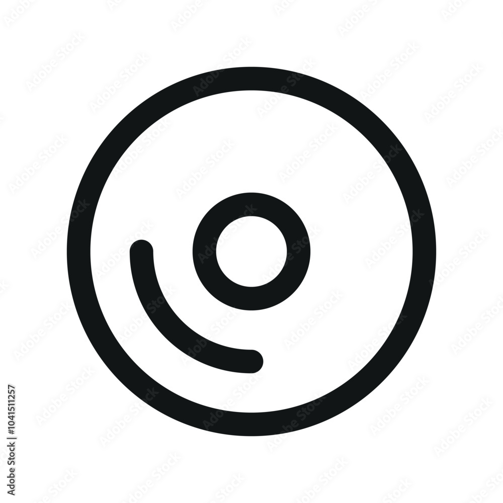 Classic donut UI icon, doughnut minimal line vector symbol Classic donut UI icon, doughnut minimal line vector symbol