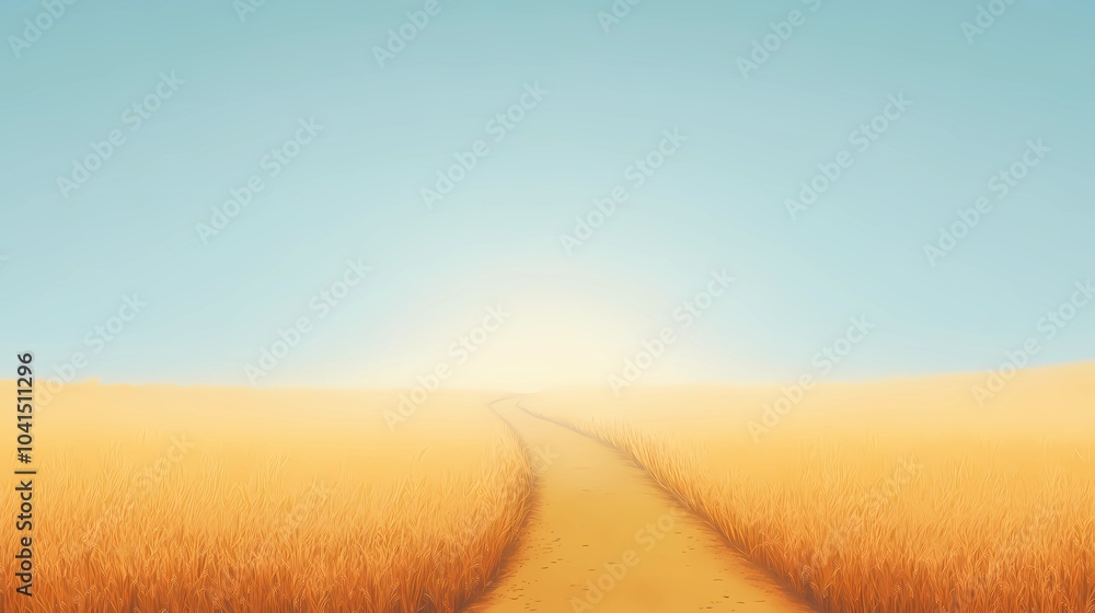 Foggy fall field with golden crops and mist in the air, creating a peaceful autumn landscape for stock photography and seasonal themes. Foggy fall field with golden crops and mist in the air, creating a peaceful autumn landscape for stock photography and seasonal themes.