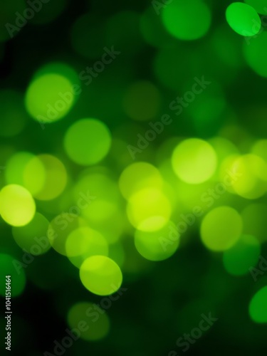 Abstract green bokeh shining celebration background glitter dust particle Ultra realistic 