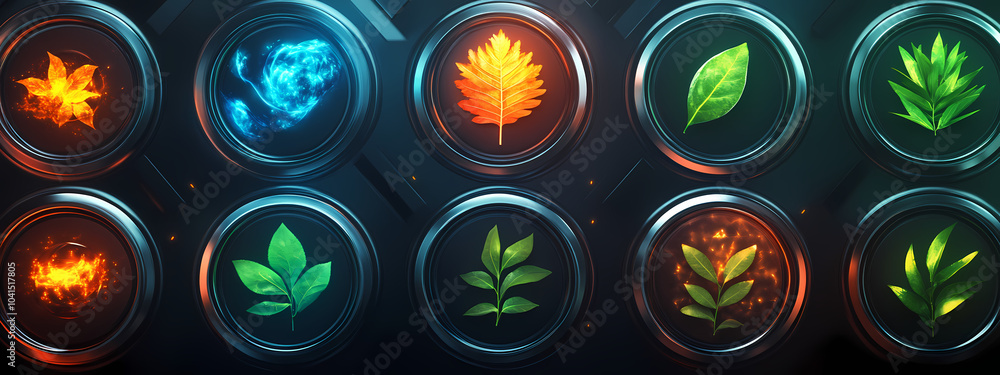 Nature-Inspired Tech Interface Nature-Inspired Tech Interface