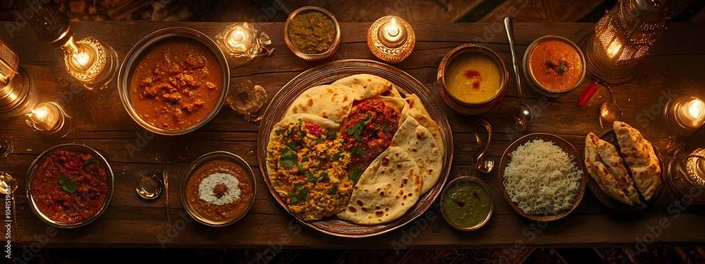 Traditional Indian Culinary Spread Traditional Indian Culinary Spread