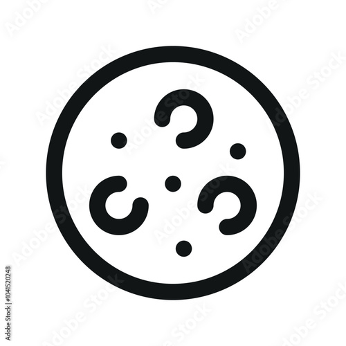 Flat bread UI icon, flatbread minimal line vector symbol