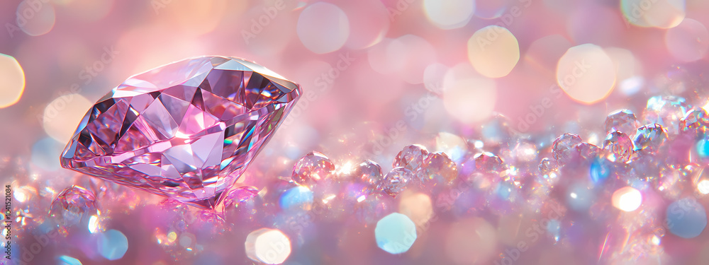 Majestic Pink Diamond in Pastel Sea Majestic Pink Diamond in Pastel Sea