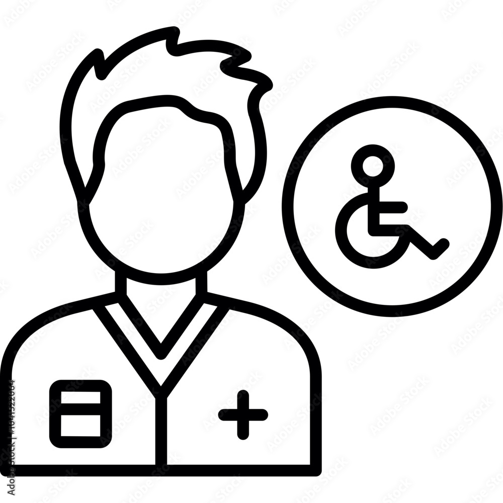 Disabled Persons Assistance Icon Disabled Persons Assistance Icon