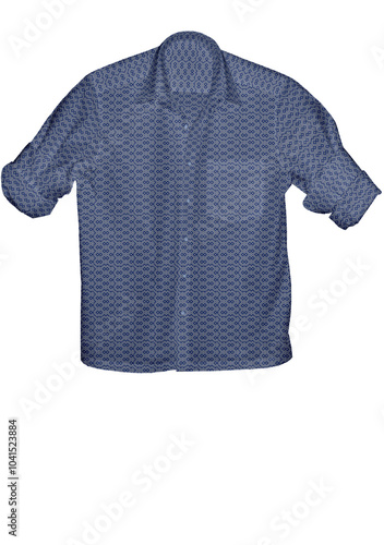 3D illustration men causal shirt 