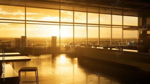 Wallpaper Mural Modern Interior with Natural Light and Panoramic View Torontodigital.ca