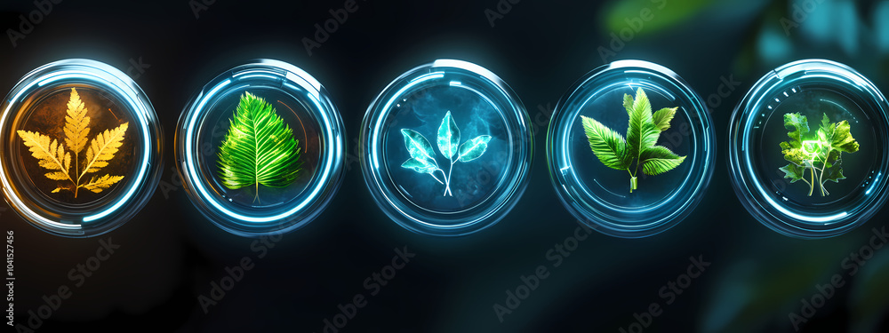 Futuristic Environmental Dashboard Futuristic Environmental Dashboard