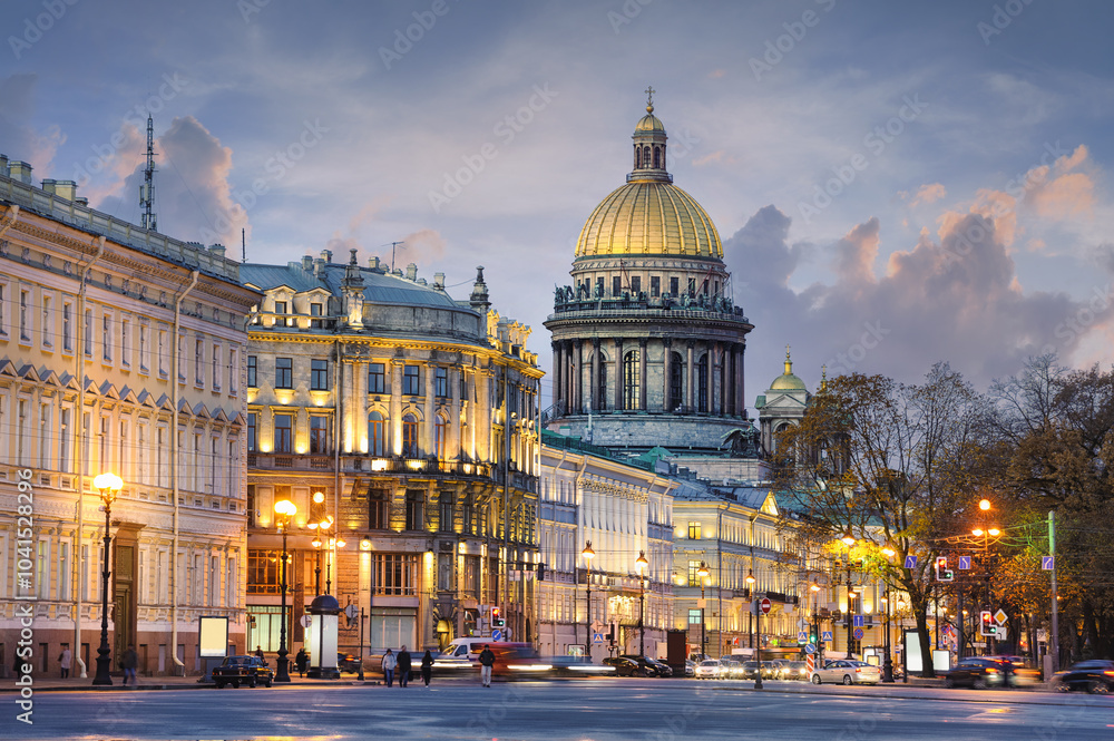 Saint Isaac cathedral in St Petersburg, Russia
