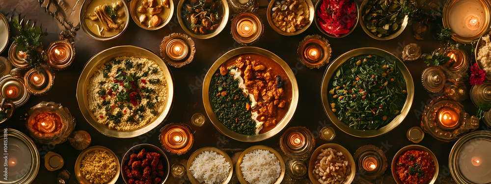 Vegetarian Indian Celebration Feast Vegetarian Indian Celebration Feast