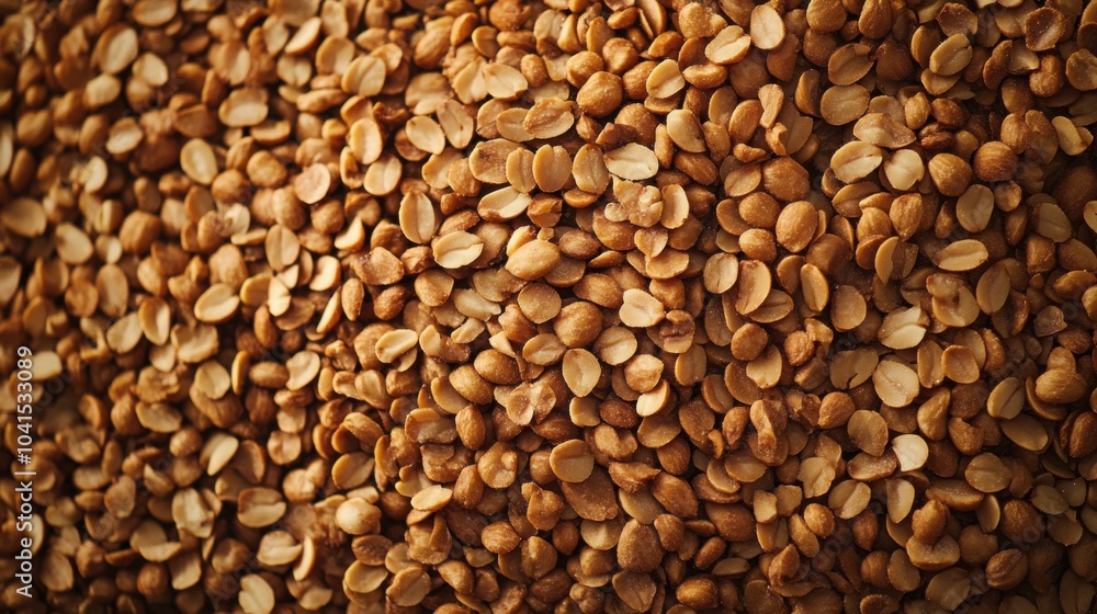 A surface densely covered with roasted peanuts, filling every inch of the frame with their crunchy, golden-brown texture and earthy tone. A surface densely covered with roasted peanuts, filling every inch of the frame with their crunchy, golden-brown texture and earthy tone.